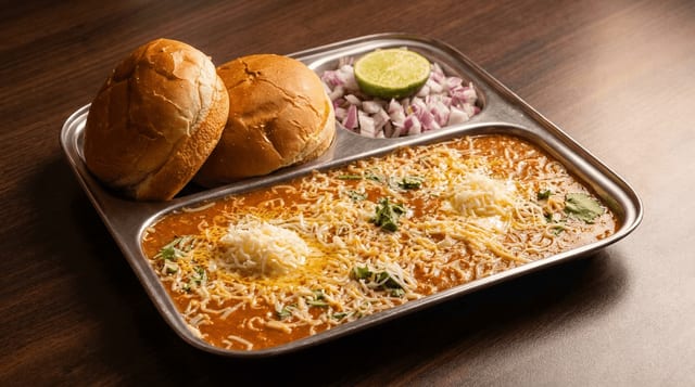 Cheese Pav Bhaji.