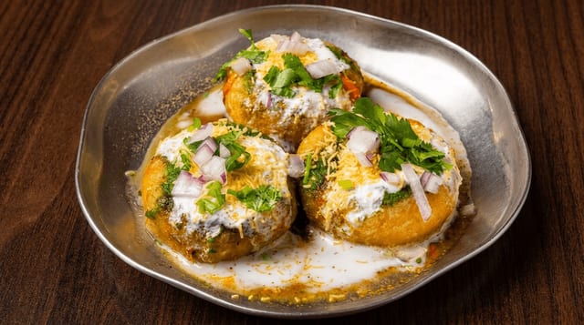 Aloo Tikki Chaat.
