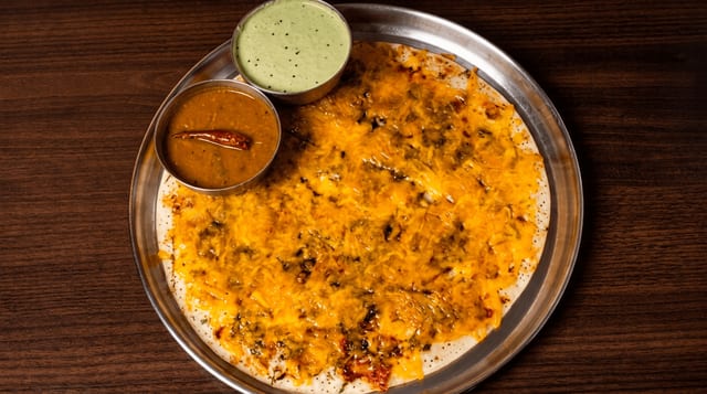 Cheese Uttapam.