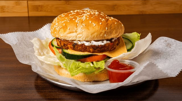 Vegetable Burger.