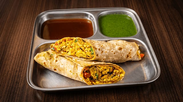Paneer Kathi Roll.